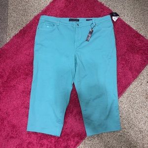 Light teal blue jeans